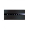 PLAQUE TOUCH 44 RECTANGULAIRE ALUMUNIUM ANTHRACITE BROSSE 7 MODULES|sfh|3aad9ba7ab53|