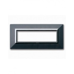 PLAQUE ZAMA 44 RECTANGULAIRE GRIS FONCÉ METALLISÉ 7 MODULES|sfh|f152e7931d53|
