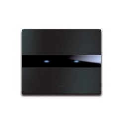 PLAQUE TOUCH 44 RECTANGULAIRE ALUMUNIUM ANTHRACITE BROSSE 3 MODULES|sfh|be8a7dd67bf8|