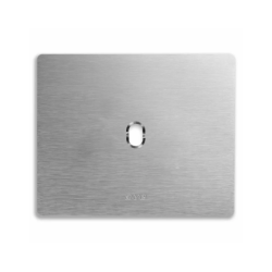 PLAQUE NEW STYLE 44 RECTANGULAIRE ALUMUNIUM NATUREL BROSSÉ 3 MODULES 1 COMMANDE|sfh|aecc4e4406c1|