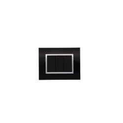 BELLA Rectangulaire Noir Brillant / Cadre Chromé|sfh|9718ec770146|