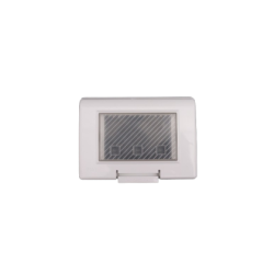 PLAQUE ETANCHE ENCASTREE RECTANGULAIRE 3 MODULES S43 BLANC|sfh|f641b2f6df6f|