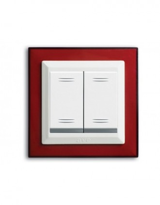 PLAQUE DUPLEX 45 CARRE ROSE...
