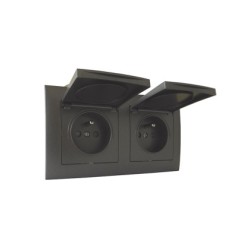 Gamme étanche Noir 2+2 modules|sfh|7797b203d7cf|
