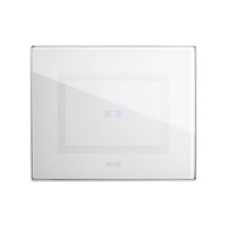 PLAQUE VERA 44 TOUCH RECTANGULAIRE BLANC 3 MODULES 1 COMMANDE|sfh|ea723b887494|