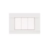PLAQUES PENCHÉE 45 RECTANGULAIRE BLANC 3 MODULES|sfh|c7af80b8b0c8|