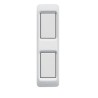 PLAQUE POUR PROFILÉ EN ALUMINIUM BLANC 2 MODULES|sfh|c77136c51441|