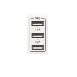 CHARGEUR TRIPLE USB 3.4A BLANC|sfh|07c85a13bc08|