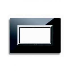 PLAQUE VERA 44 RECTANGULAIRE EN VERRE NOIR ABSOLU 4 MODULES|sfh|1742d51cd6b8|