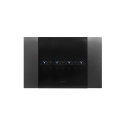 PLAQUE SMART 44 TOUCH RECTANGULAIRE ACIER ANTHRACITE EFFET BROSSÉ JUSQU'À 7 COMMANDES 4 MODULES|sfh|84711f6815aa|