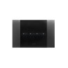 PLAQUE SMART 44 TOUCH RECTANGULAIRE ACIER ANTHRACITE EFFET BROSSÉ JUSQU'À 7 COMMANDES 4 MODULES|sfh|84711f6815aa|