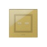 PLAQUE VERA 44 TOUCH CARRÉE GOLD 2 MODULES 2 COMMANDES|sfh|e1dbc0775b0a|