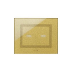 PLAQUE VERA 44 TOUCH RECTANGULAIRE GOLD 3 MODULES 2 COMMANDES|sfh|8f6b410e9eed|