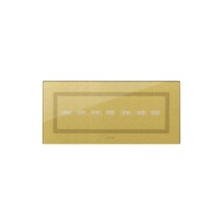 PLAQUE VERA 44 TOUCH RECTANGULAIRE GOLD 7 MODULES 7 COMMANDES|sfh|4d2b193e36f7|