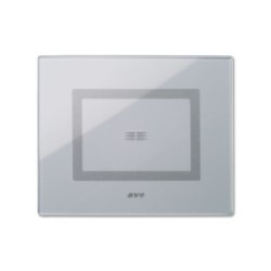 PLAQUE VERA 44 TOUCH RECTANGULAIRE GRIS OPAQUE 3 MODULES 1 COMMANDE|sfh|d2879ba27cae|