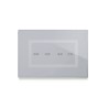 PLAQUE VERA 44 TOUCH RECTANGULAIRE GRIS OPAQUE 4 MODULES 4 COMMANDES|sfh|fb12643598de|