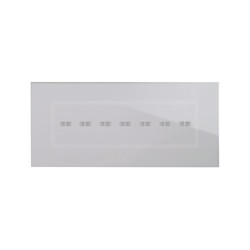 PLAQUE VERA 44 TOUCH RECTANGULAIRE GRIS OPAQUE 7 MODULES 7 COMMANDES|sfh|f1b85561511d|