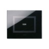 PLAQUE VERA 44 TOUCH RECTANGULAIRE NOIR ABSOLU 3 MODULES 1 COMMANDE|sfh|637f7ade9308|