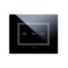 PLAQUE VERA 44 TOUCH RECTANGULAIRE NOIR ABSOLU 3 MODULES 3 COMMANDES|sfh|be6b2f2cee56|