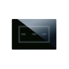 PLAQUE VERA 44 TOUCH RECTANGULAIRE NOIR ABSOLU 4 MODULES 3 COMMANDES|sfh|c051a48be186|