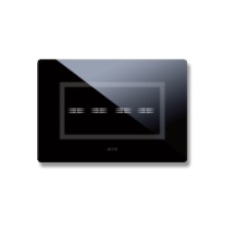 PLAQUE VERA 44 TOUCH RECTANGULAIRE NOIR ABSOLU 4 MODULES 4 COMMANDES|sfh|8d51cc5e7e4e|