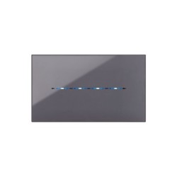 PLAQUE YOUNG TOUCH 44 RECTANGULAIRE GRIS CENDRÉ 4 MODULES|sfh|429d0be60170|