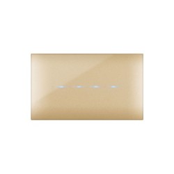 PLAQUE YOUNG TOUCH 44 RECTANGULAIRE DORÉ 4 MODULES|sfh|70dd531bc8cf|