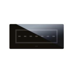 PLAQUE VERA 44 TOUCH RECTANGULAIRE NOIR ABSOLU 7 MODULES 7 COMMANDES|sfh|2dcf391fa206|