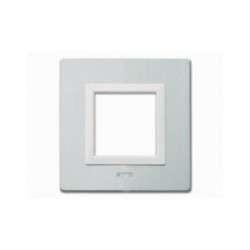 PLAQUE VERA 44 CARREE ALUMINIUM NATUREL BROSSÉ 2 MODULES|sfh|a0cacf23b639|