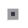 Prise passante USB 3.0 2 Modules SYLVIA 43|sfh|4628e6514f66|