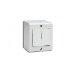 BOITE APPARENTE 2 MODULES S45 BLANC|sfh|3dfe0fb59482|