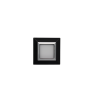 PLAQUE CUBICA 44 CARRÉE NOIR AVEC CADRE CHROMÉ 2 MODULES|sfh|fd3e8dad09be|
