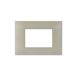 PLAQUE YOUNG 44 RECTANGULAIRE BEIGE MAT 3 MODULES|sfh|3be017c605d7|