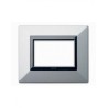 PLAQUE ZAMA 44 RECTANGULAIRE ARGENT OPAQUE 3 MODULES|sfh|261674b943e7|