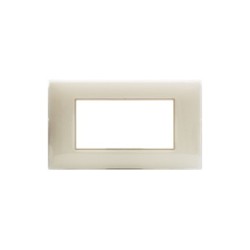 PLAQUE YOUNG 44 RECTANGULAIRE IVOIRE 4 MODULES|sfh|61357925594a|