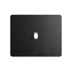 PLAQUE NEW STYLE 44 RECTANGULAIRE ALUMUNIUM ANTHRACITE BROSSÉ 3 MODULES 1 COMMANDE|sfh|0174e7c4478e|