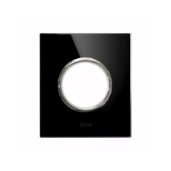 PLAQUE NEW STYLE 44 RECTANGULAIRE VERRE NOIR 2 MODULES POUR 1 PRISE DE COURANT|sfh|eccaa1ca386e|