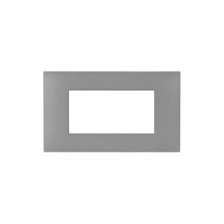 PLAQUE YOUNG 44 RECTANGULAIRE GRIS MAT 4 MODULES|sfh|33ca8cc685d2|