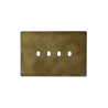 PLAQUE NEW STYLE 44 RECTANGULAIRE ALUMUNIUM COULEUR BRONZE ANTIQUE 4 MODULES 4 COMMANDES|sfh|a4647f38d6c5|