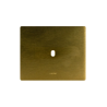 PLAQUE NEW STYLE 44 RECTANGULAIRE ALUMUNIUM COULEUR BRONZE 3 MODULES 1 COMMANDE|sfh|279472f3d916|