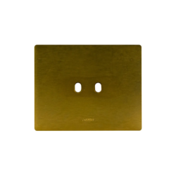PLAQUE NEW STYLE 44 RECTANGULAIRE ALUMUNIUM COULEUR BRONZE 3 MODULES 2 COMMANDES|sfh|461fe7d4e24f|