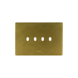 PLAQUE NEW STYLE 44 RECTANGULAIRE ALUMUNIUM COULEUR BRONZE 4 MODULES 4 COMMANDES|sfh|33dab41beebb|