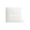 PLAQUE SMART NEW STYLE 44 RECTANGULAIRE BLANC EFFET MAT 3 MODULES 3 COMMANDES|sfh|c84562967d68|