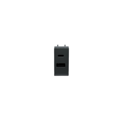 Chargeur USB 20W PD Type A+C 1 Module Nera 43