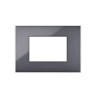 PLAQUE YOUNG 44 RECTANGULAIRE GRIS CENDRÉ 3 MODULES|sfh|2f13091da524|