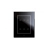 PLAQUE VERA 44 TOUCH RECTANGULAIRE NOIR ABSOLU 3+3 MODULES 6 COMMANDES|sfh|ed4bb7bf5939|