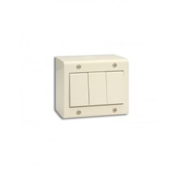 BOITE APPARENTE 3 MODULES S45 IVOIRE|sfh|76da6a224fb5|