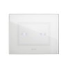 PLAQUE VERA 44 TOUCH RECTANGULAIRE BLANC 3 MODULES 2 COMMANDES|sfh|30c4e2cbe0b4|