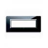 PLAQUE VERA 44 RECTANGULAIRE EN VERRE NOIR ABSOLU 7 MODULES|sfh|3759c492234b|
