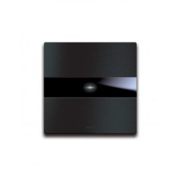 PLAQUE TOUCH 44 CARRÉE ALUMUNIUM ANTHRACITE BROSSÉ 2 MODULES|sfh|3cbff050e00f|
